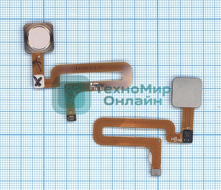 Шлейф со сканером отпечатка пальца для Xiaomi Mi 4S золотой