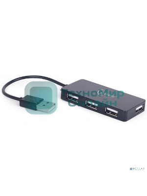 Концентратор USB 2.0 Gembird UHB-U2P4-03, 4 порта, блистер