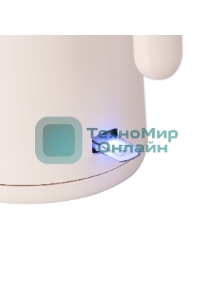 Чайник электрический Galaxy Line GL 0327, пудровый, пластик, 1800 Вт, 1,5 л