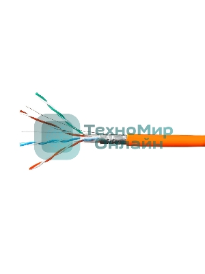 Кабель Cablexpert (RU) FTP-LSZH 4x2x0.51, медный, кат.5e, однож., 100м, box, оранж