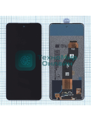 Дисплей для Tecno Spark 20C (BG7n) в сборе с тачскрином черный