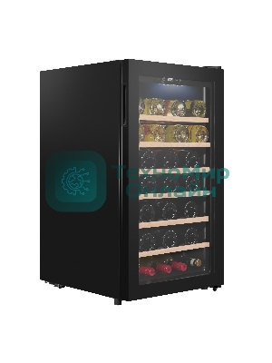 Винный шкаф Maunfeld MFWC-118S40 черный, 118 л, 1 отсек, 40 бут., класс G