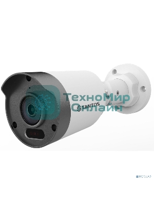 Камера видеонаблюдения аналоговая Tantos TSc-P2FA 2.8-2.8мм HD-CVI HD-TVI цв. корп.:белый/черный