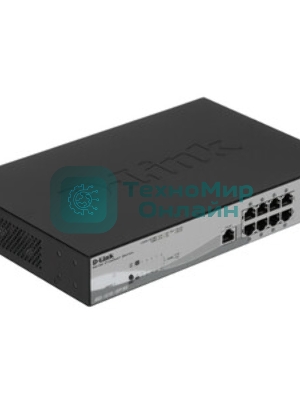 Коммутатор D-Link DGS-1210-10P/ME/A1A, 8×1 Гбит/с + 2×1 Гбит/с SFP, управляемый