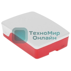 Компьютерный корпус Qumo ABS Plastic, Raspberry Pi 4, White+Red(RS030)