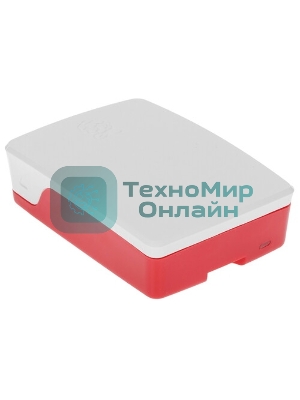 Компьютерный корпус Qumo ABS Plastic, Raspberry Pi 4, White+Red(RS030)