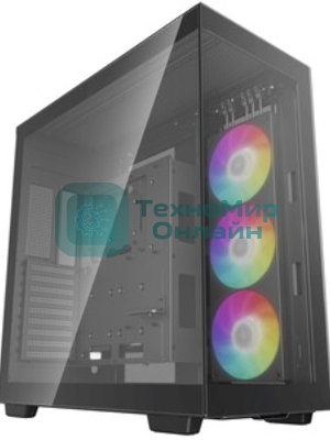 Компьютерный корпус Deepcool CH780 черный (ATX, без БП, ARGb, 4xUSB3.2 Type-A + USB3.2 Type-C) (R-CH780-BKADE41-G-1) MidiTower