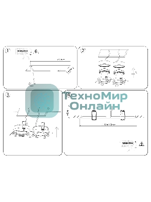 Светильник Ambrella light TN6661/2 BK черный IP44 GX53/2 220*110*48