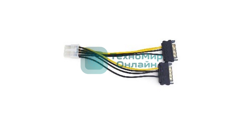 Разветвитель питания Cablexpert CC-PSU-83, 2xSATA->PCI-Express 8pin, для подключения в/к PCI-Е (8pin) к б/п ATX