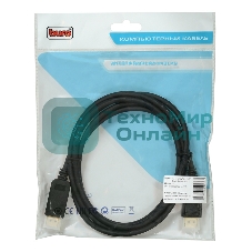 Кабель аудио-видео Buro V.1.2 DisplayPort (m)/DisplayPort (m) 2м. позолоченные контакты черный