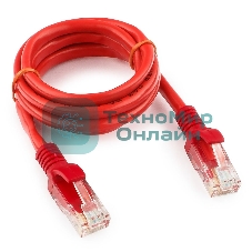 Патч-корд UTP Cablexpert cat.5e, 1м, литой, многожильный, красный