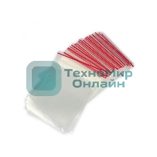 Пакеты с замком Zip Lock, ПВД размер 8 х 12 см, 35 кмк (уп. 100 шт)