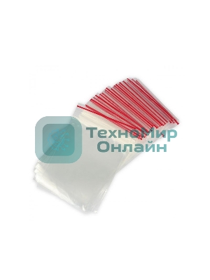 Пакеты с замком Zip Lock, ПВД размер 8 х 12 см, 35 кмк (уп. 100 шт)