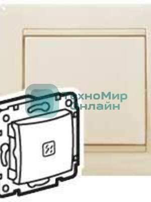 Механизм выключателя 1-кл. СП Valena 10А IP31 с подсветкой сл. кость (DIY-упак.) Legrand 695601
