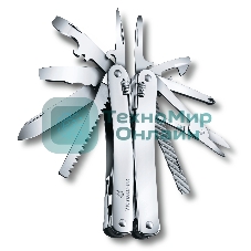 Мультитул Victorinox SwissTool Spirit X (3.0224.LB1) 105мм 26функц. серебристый блистер