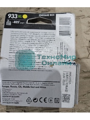 (Поврежденная упаковка) Картридж струйный HP №933XL CN056AE желтый для HP OJ 6700/7100 (825стр.)