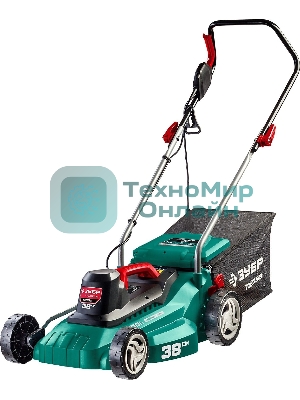 Газонокосилка ЗУБР ГСЦ-38-1700 сетевая, 1700 Вт, ш/с 380 мм, 9.9 кг