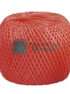 Шпагат полипропиленовый Сибртех 1200 текс, 1,7 мм, L 60 м, красный