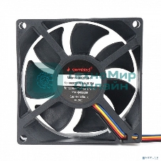 Вентилятор для корпуса Gembird D8025HM-4 черный, 80 мм, 3000 об/мин, 32.35 дБ, 4 pin