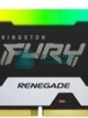 Оперативная память Kingston Fury Renegade, DDR5, 16Gb (1x16Gb), 7200MHz, CL38, DIMM, радиатор, RGB, черный