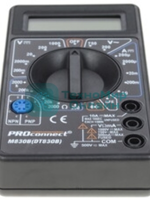 Портативный мультиметр PROconnect M830B (DT830B)