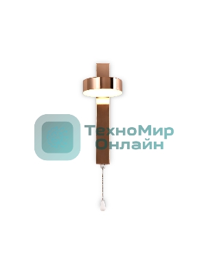 Настенный светодиодный светильник с выключателем Ambrella light FW161 GD золото LED 3000K 6W 265*95*135
