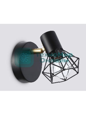 Светильник Ambrella light TR8655 BK/GD черный/золото E14 max 60W 170*100*140