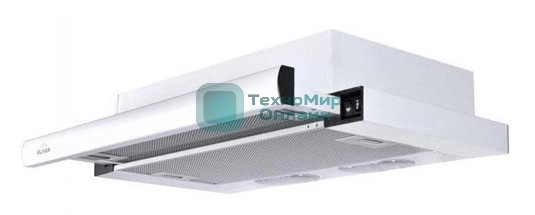 Вытяжка встраиваемая Elikor Интегра 60П-400-В2Л белый, 60 см, 400 куб. м/ч, 55 дБ
