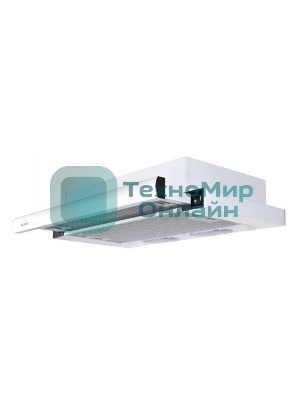 Вытяжка встраиваемая Elikor Интегра 60П-400-В2Л белый, 60 см, 400 куб. м/ч, 55 дБ