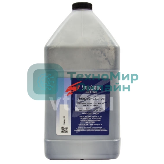 Тонер Static Control TRHM203-1KG-OS черный флакон 1000гр. для принтера HP LJ 203/227