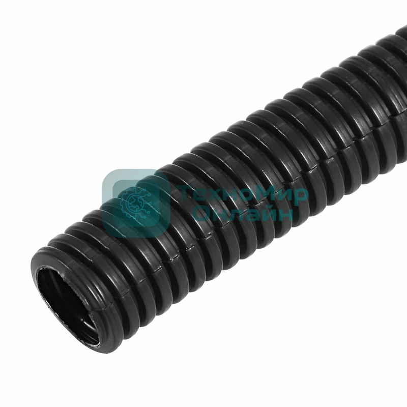 Труба автомобильная гофрированная ПП, Ø23.5 мм, разрезная, бухта 50 м/уп.