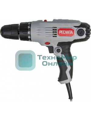 Дрель-шуруповерт Ресанта СШ-550-2, 550 Вт, 36 Нм, щеточный