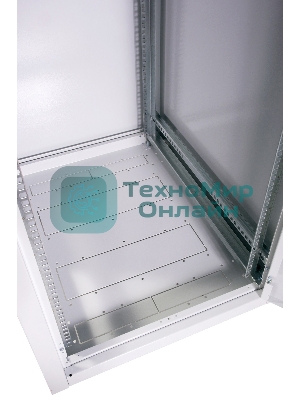 Шкаф телекоммуникационный напольный ЭКОНОМ 42U (600 800) дверь стекло, дверь металл