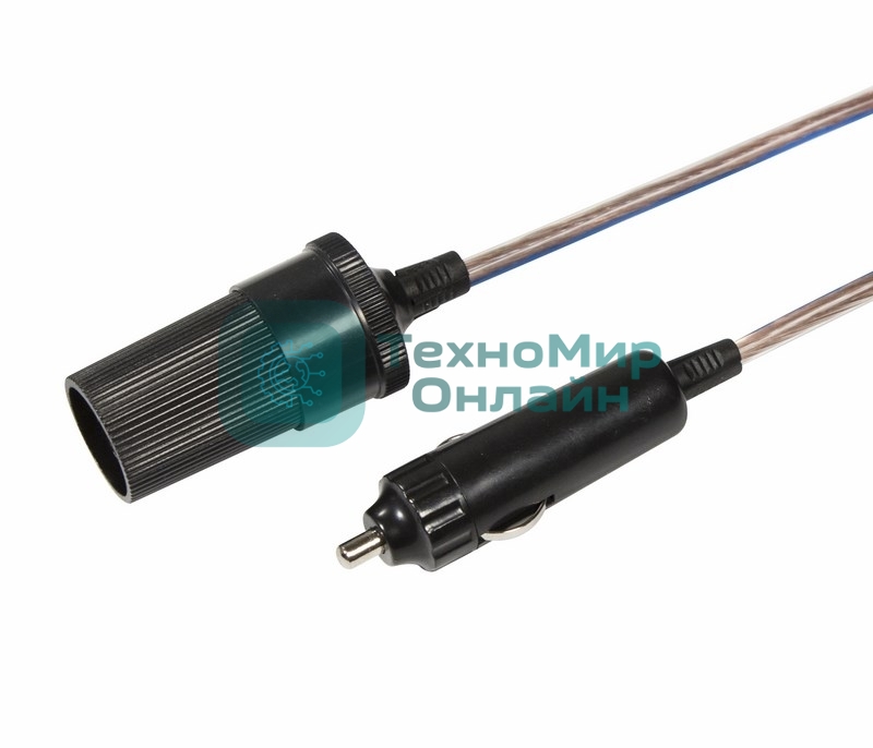 Удлинитель автоприкуривателя Rexant штекер-гнездо 1.5 м