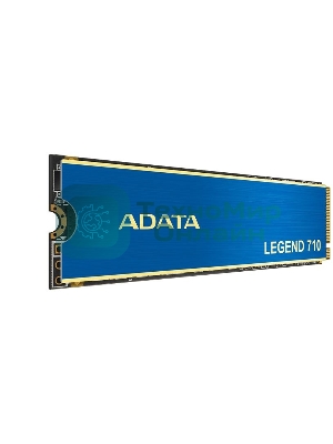 Накопитель SSD ADATA LEGEND 710, 1Tb, PCIe 3.0 x4, M.2 2280, NVMe, R/W 2400/1800, с радиатором