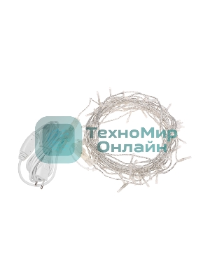 Гирлянда Neon-night Нить 20м, с эффектом мерцания, прозрачный провод, IP44, 230В, диоды теплые белые, 150 LED