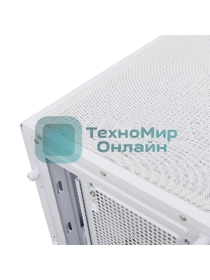 Компьютерный корпус HSPD M510, Mesh Mid Tower, белый, TG, 0.5 SPCC, 4x120мм ARGb ATX, mATX, mITX 180/280/160мм 1x2.5