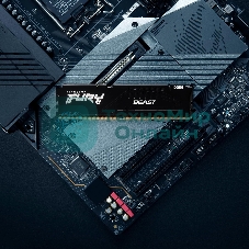 Оперативная память Kingston Fury Beast, DDR5, 32GB (1x32GB), 6000MHz, CL30, DIMM, с радиатором, черный
