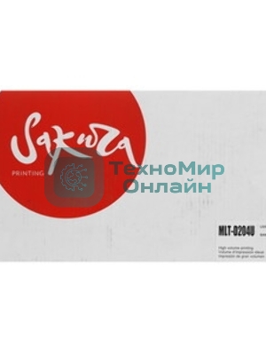 Картридж лазерный Sakura MLTD204U для Samsung SL-M3325/3375/3825/3875/4025/4075 черный, 15 000к.