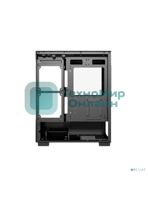 Компьютерный корпус Powercase Vision Micro, Black, Tempered Glass, 4х 120мм 5-color fan, черный, mATX (CVBM-L4)
