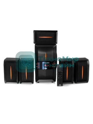 Акустическая система Dialog Progressive AP-540 черный акустические колонки 5.1, 40W+5*12W RMS, USB+SD reader