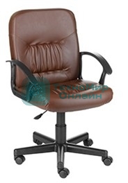 Кресло компьютерное OLSS Чип Ультра коричневый экокожа Крестовина 