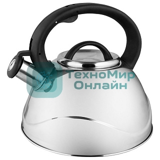 Чайник для плиты WEBBER BE-0524 из нерж.стали 3 л, капсулированное дно (12)