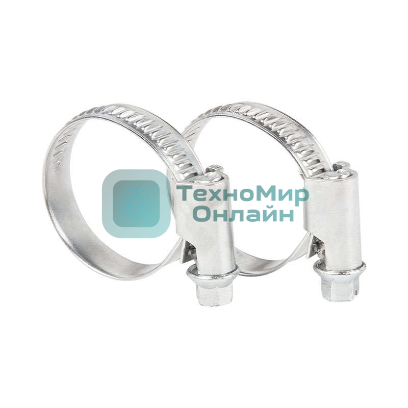 Хомут стальной Rexant червячный 16-27
