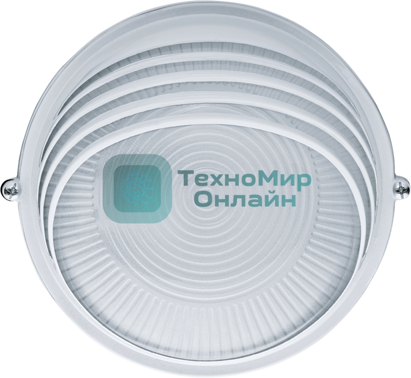 Светильник Navigator ЛОН NBL-R3-60-E27/WH 1х60Вт E27 IP54 (аналог НПБ 1307 бел. круг ресн. 60Вт)