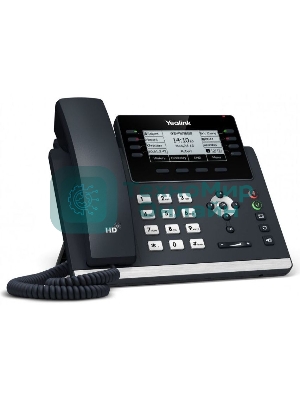 Ip-телфон YEALINK SIP-T43U, 12 аккаунтов, BLF, PoE, GigE, без БП, шт