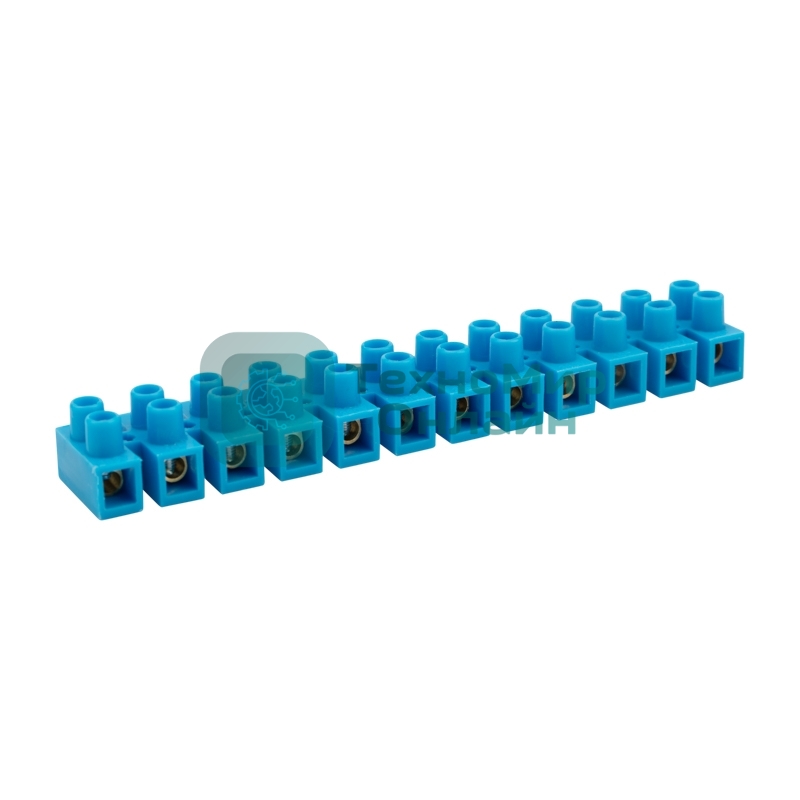 Клеммная винтовая колодка Rexant KВ-10 4-10, ток 10 A, полиэтилен синий (10 шт./уп.)