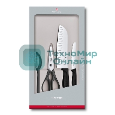 Набор ножей кухонных Victorinox Swiss Classic Kitchen (6.7133.4G) компл.: 4 шт черный, подар. коробка