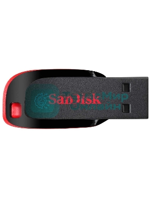 Флешка USB Sandisk CZ50 Cruzer Blade (SDCZ50-032G-B35), 32Gb, USB 2.0, R/W 15/4, черный/красный