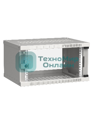 Шкаф ITK LWE3-06U64-GF LINEA WE 6U 600x450 мм дверь стекло серый